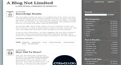 Desktop Screenshot of ablognotlimited.com