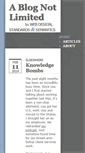 Mobile Screenshot of ablognotlimited.com